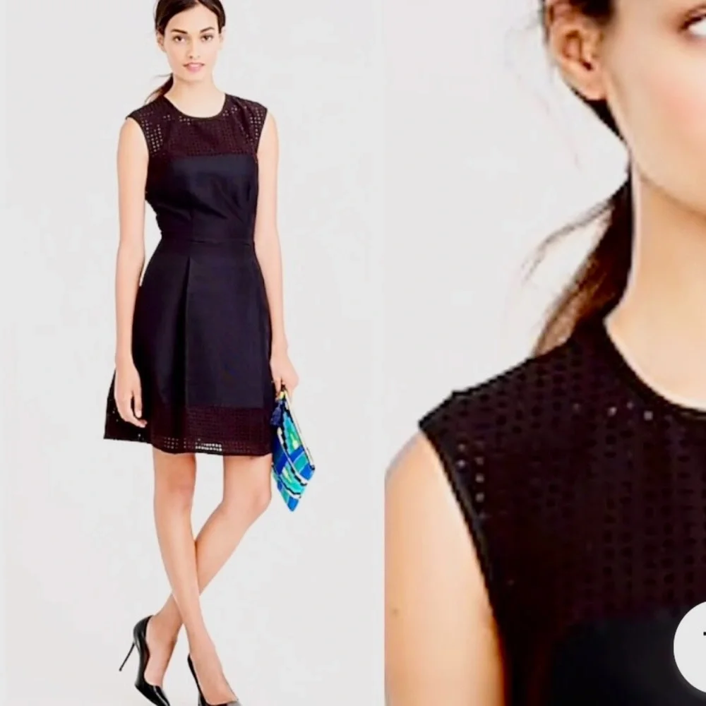 G1- small- Beautiful elegant J. Crew little black dress size 2